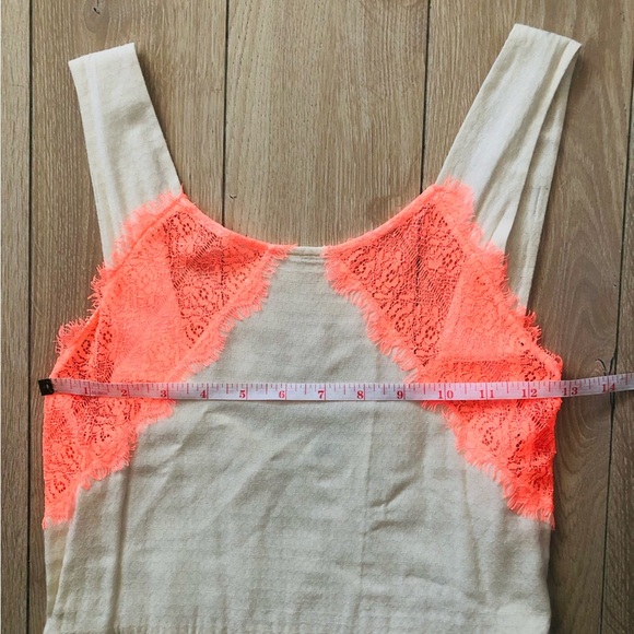 Free People Georgia Lace Dress in Cream & Orange Size 0 - Picture 4 of 16